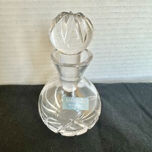 Marquis By Waterford “Ceylon” Crystal Perfume Bottle Poland & Stopper Vintage